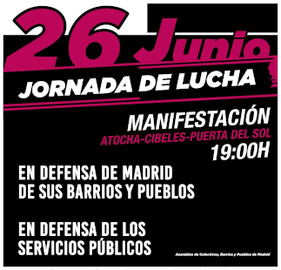 26 de junio jornada de lucha