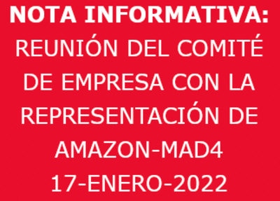 REUNIÓN DEL COMITÉ DE EMPRESA CON LA DIRECCIÓN DE LA EMPRESA