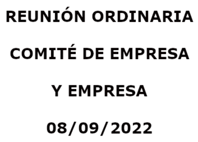 ORDEN DEL DÍA REUNIÓN ORDINARIA AGOSTO RLPT-RE (08/09/2022)
