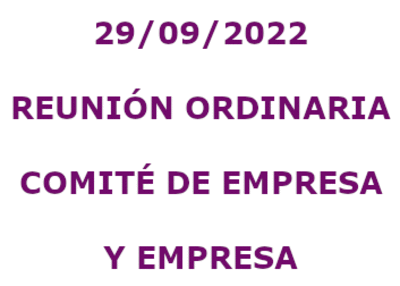 RESUMEN DE LA REUNIÓN ORDINARIA JULIO RLPT-RE (29/09/2022)