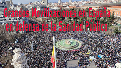 Spain: thousands demand public health; Movilizaciones en España en defensa de la Sanidad Pública 6 languages