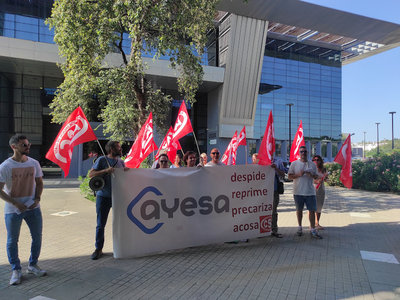 Concentración contra la represión en Ayesa