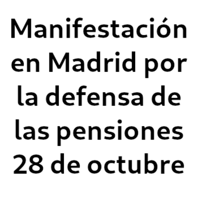 Defensa del sistema público de pensiones