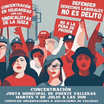 Solidaridad con los 6 sindicalistas de La Suiza (Xixón)
