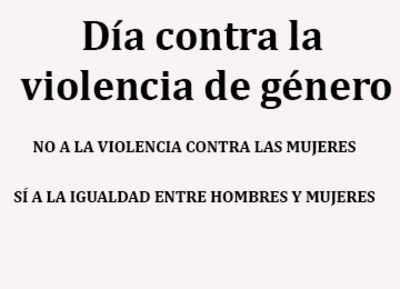 Día contra la violencia de género