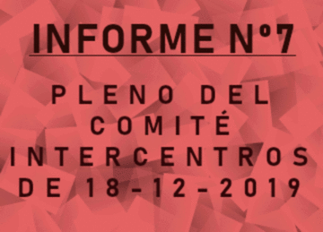 INFORME DEL PLENO DEL COMITÉ INTERCENTROS DE 18-12-2019